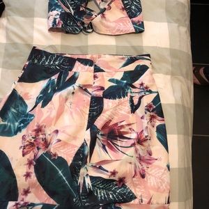 Aura Hawaiian skirt and crop top